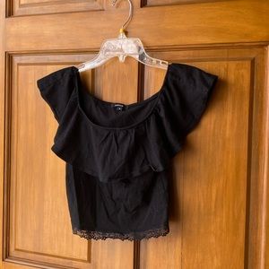 Off shoulder crop top